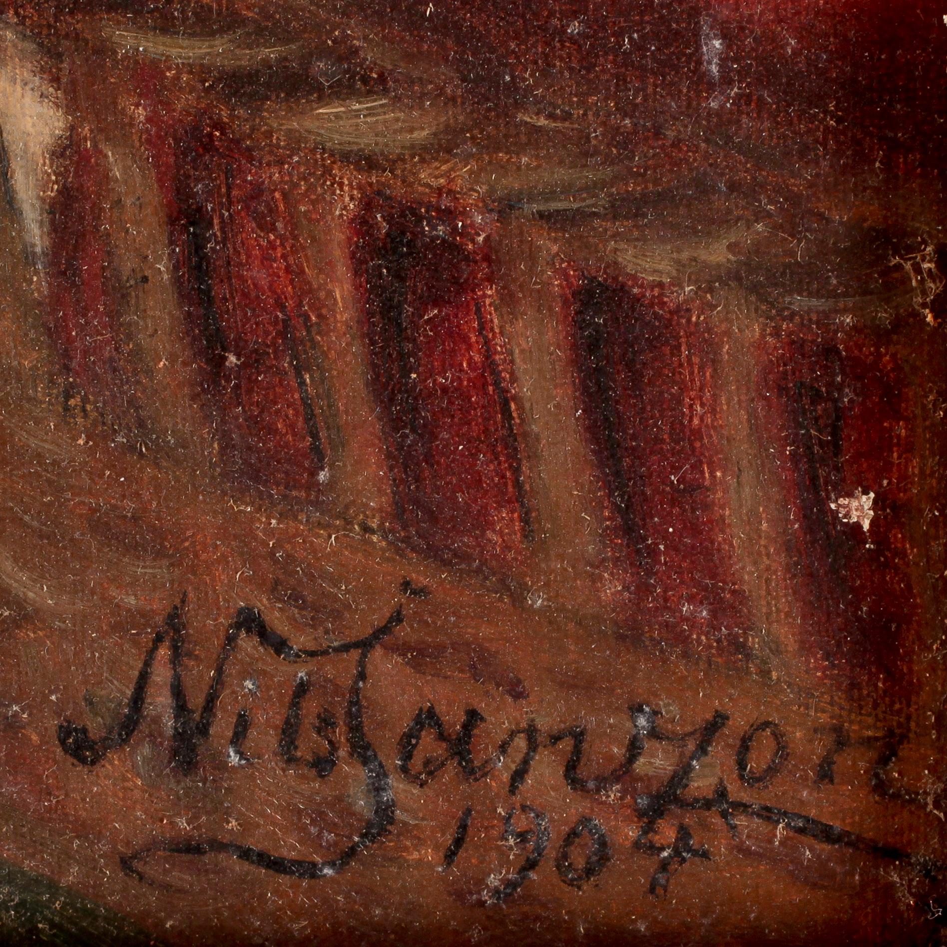 NILS JANZON, olja på duk, signerad o daterad 1904.