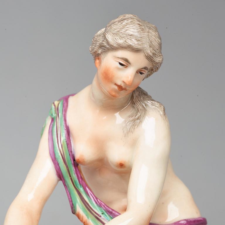 FIGURIN, porslin. Ludwigsburg, Tyskland, 1700-talets senare del.