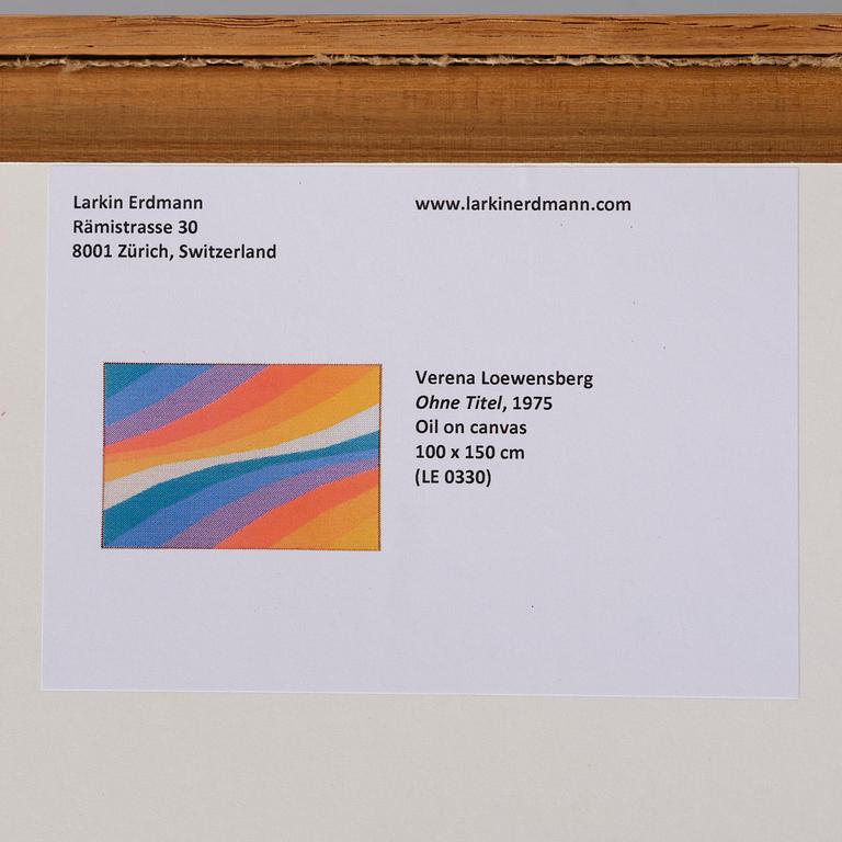 Verena Loewensberg, "Ohne Titel".