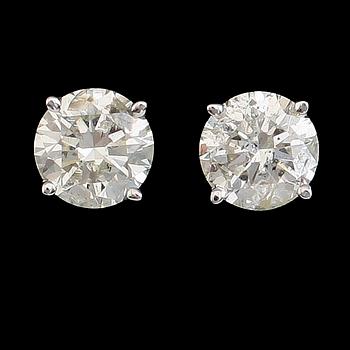 ÖRHÄNGEN, 1 par, 14 k vitguld, briljantslipade diamanter tot 1.25 ct.