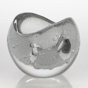 Timo Sarpaneva, skål, "Hiidenhelmi" (Jättens pärla), signerad Timo Sarpaneva Iittala -56.