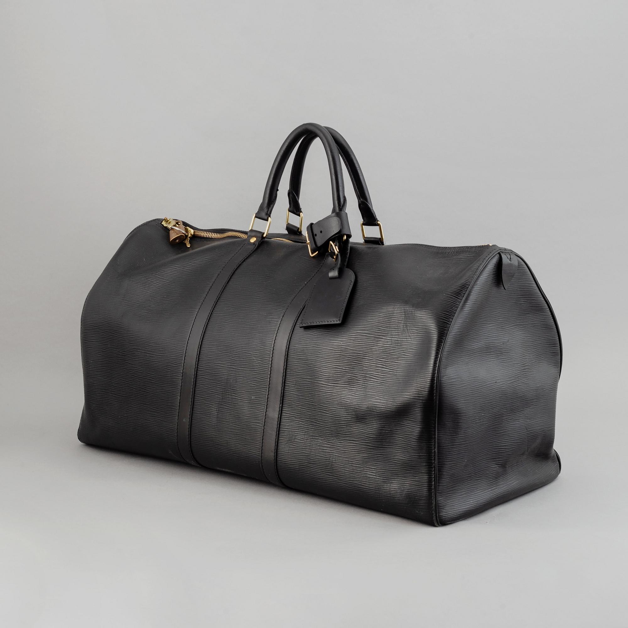 Louis Vuitton, a black Epi 'Keepall 55' weekend bag, 2004.