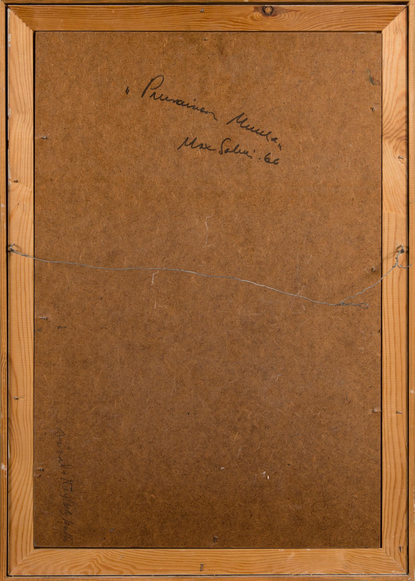 MAX SALMI, oil on board, signed and dated -66.