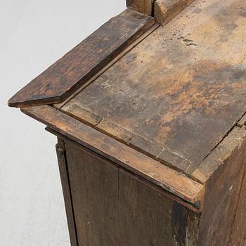 Cabinet., folk art, dated 1808.