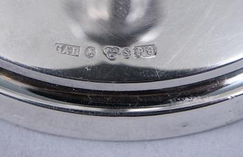 LJUSSTAKAR, ett par, silver, daterade 1965.