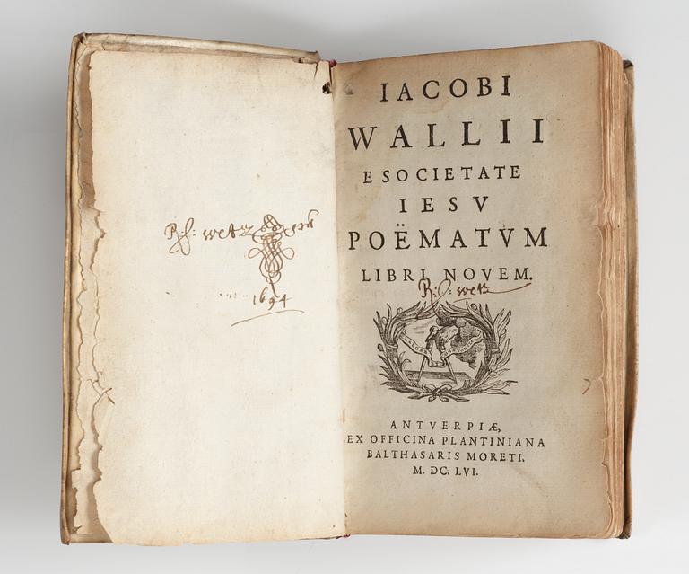 JACOBI WALLII E SOCIETATE JESU POËMATUM LIBRI NOVEM.