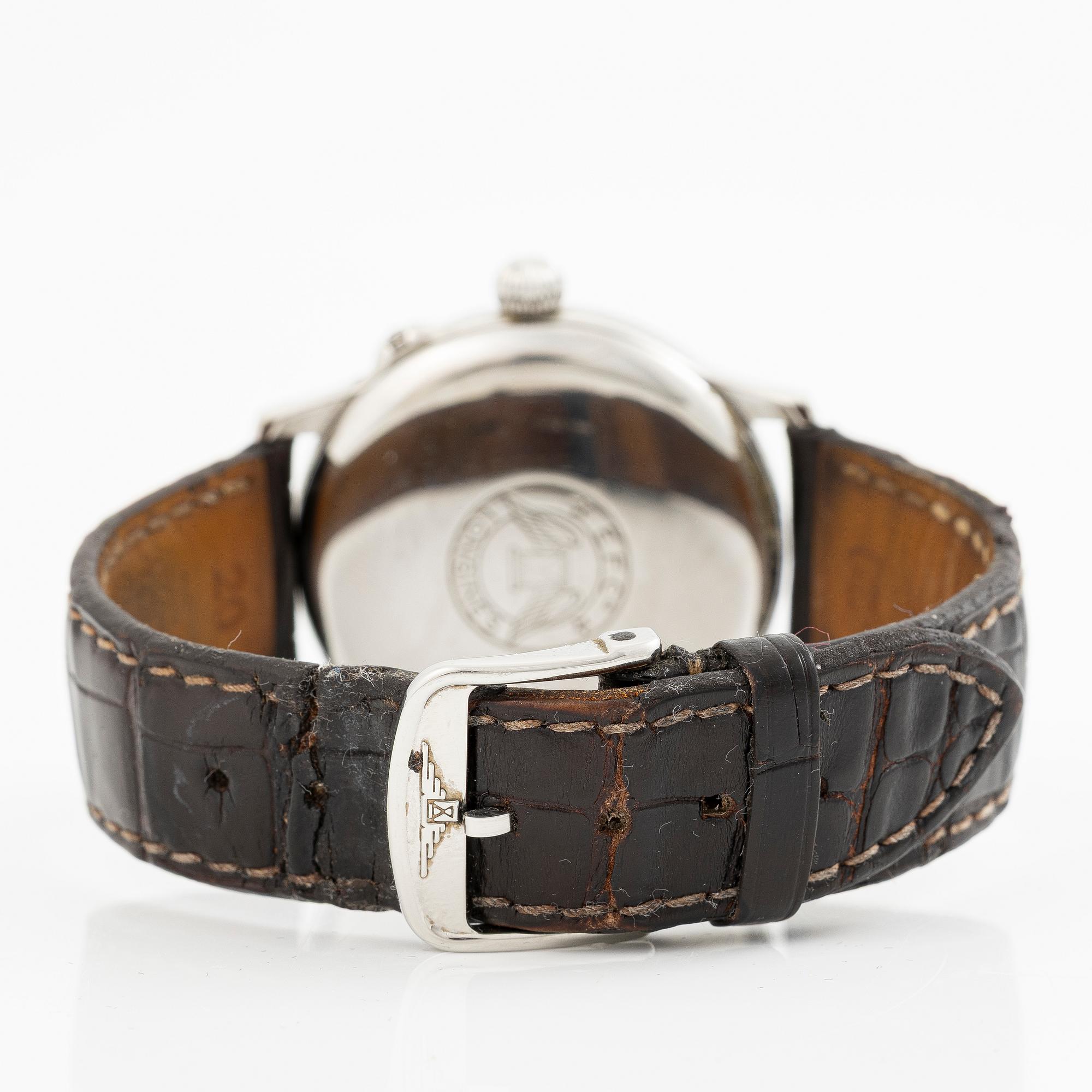 Longines, Hour Angle Watch, designed by Charles Lindbergh, wristwatch, 38 mm.