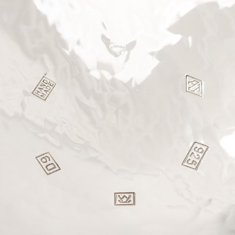 A sterling silver and enamel bowl, maker's mark of A. Tillander, Turku 2005.