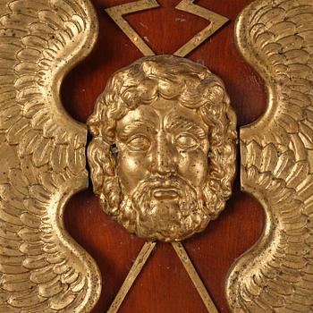 Spegel, av Johan Martin Berg  (spegelfabrikör i Göteborg 1803-37), Empire.