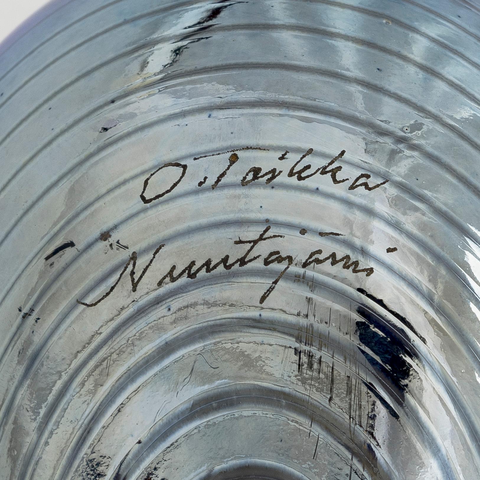 Oiva Toikka, Glass bird, signed O. Toikka Nuutajärvi.