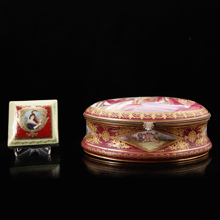 ASKAR, porslin, bla Wien, empirestil, 1900-talets första hälft.
