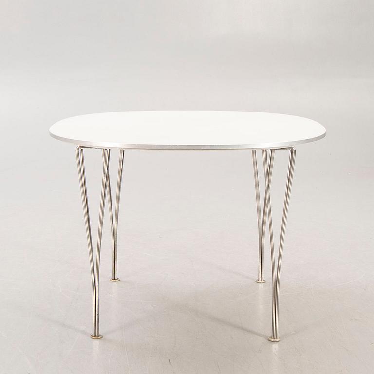 Bruno Mathsson & Piet Hein, dining table, "Supercirkel", Fritz Hansen.
