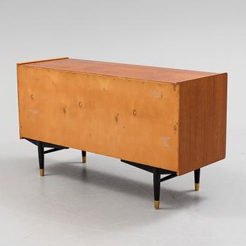 A 1950s / 60s Nils Jonsson sideboard veneered with teak model 222 from Hugo Troeds in Bjärnum.