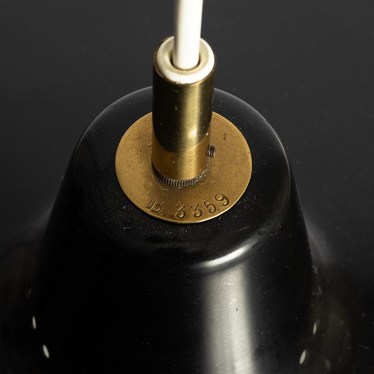 Boréns, a ceiling lamp model 3359, Borås, 1950s.