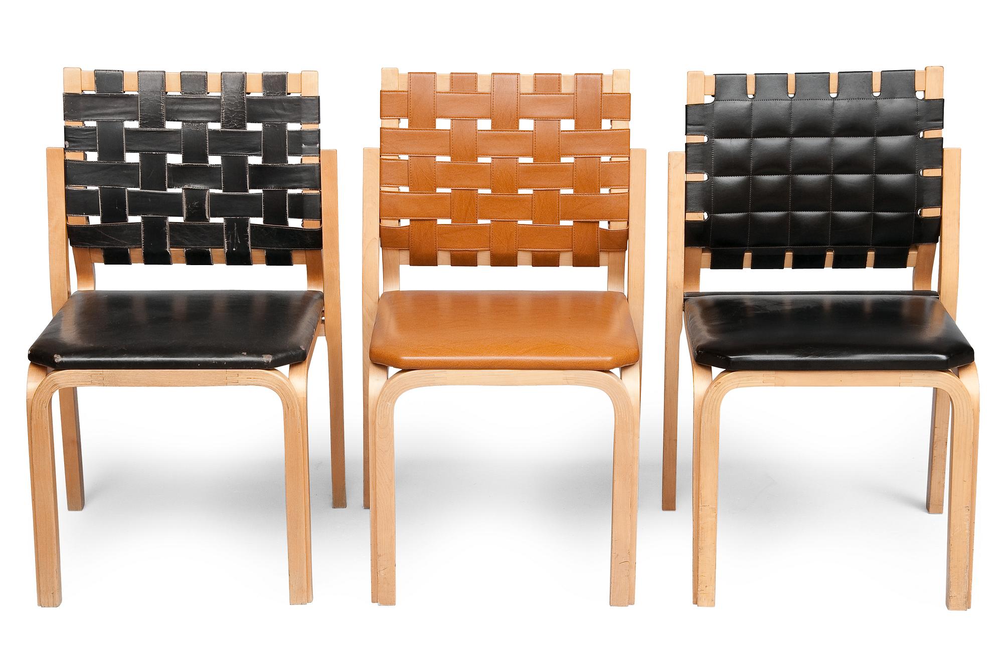 Alvar Aalto, THREE CHAIRS, NR 612.