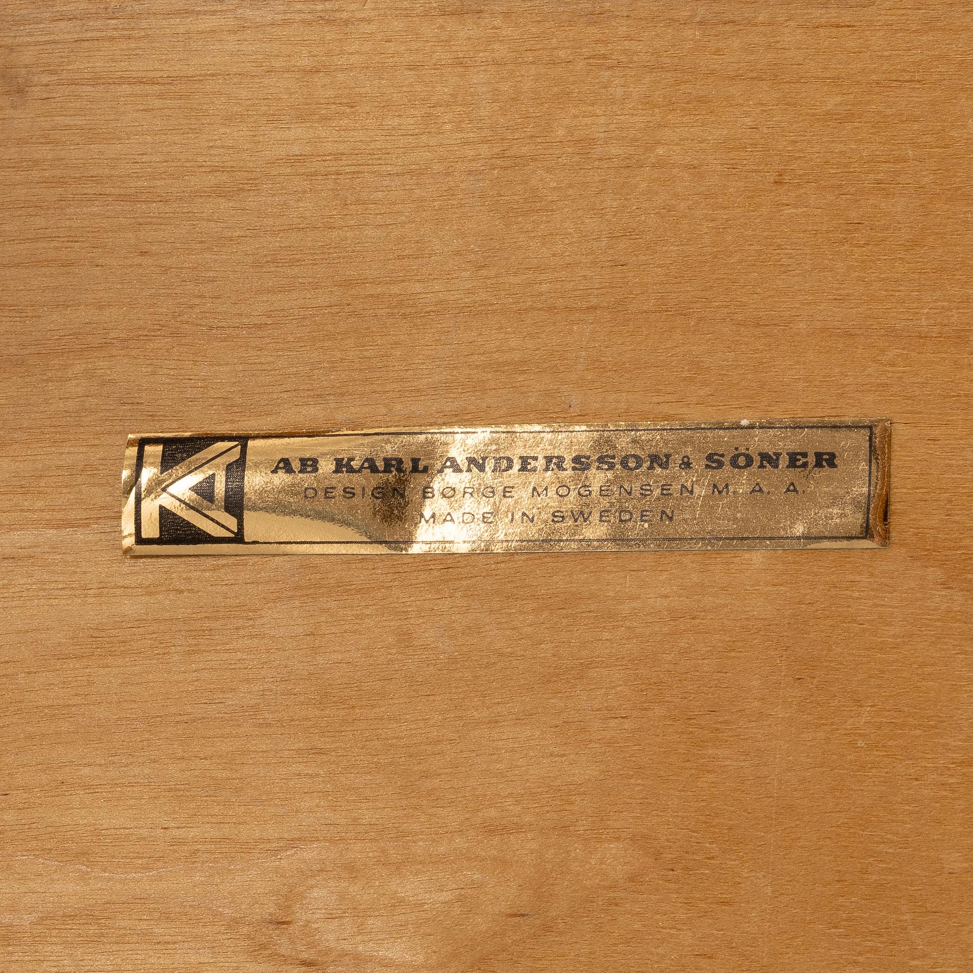 Børge Mogensen, stolar, 8 st, "Öresund", Karl Andersson & Söner, 1900-talets andra hälft.