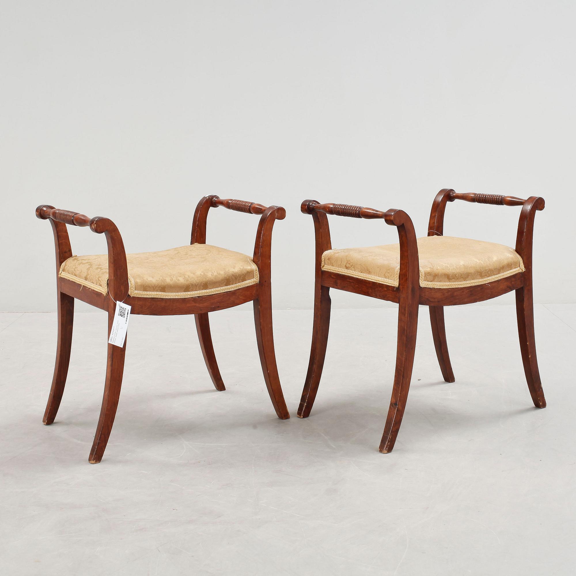 BANKETTER, ett par, Karl Johan, 1800-talets mitt.