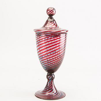 An Italian Murano glass goblet.