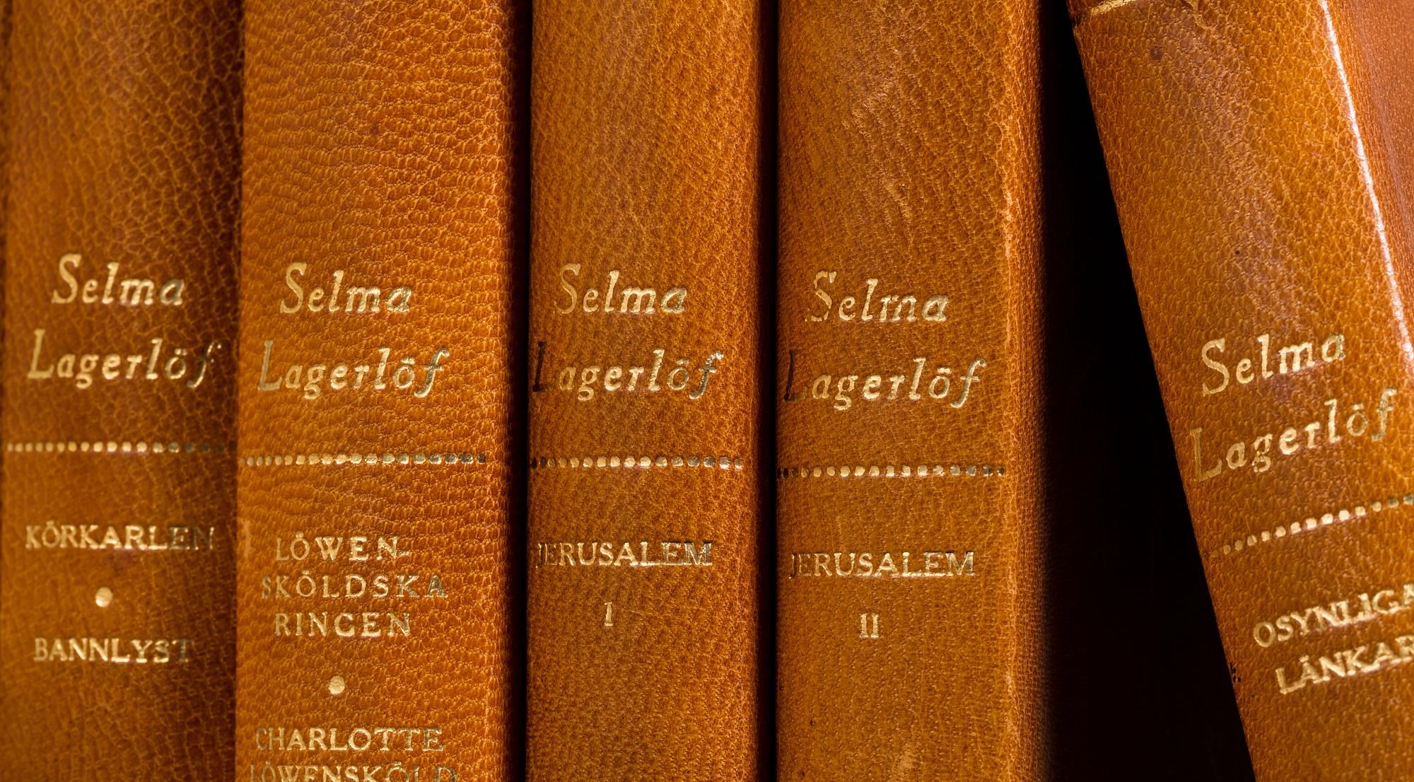 SELMA LAGERLÖFS Samlade Verk, 12 volymer, Bonniers 1950.