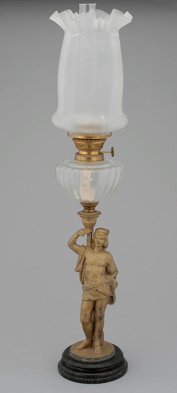 FOTOGENLAMPA, zink, 1800-talets slut.