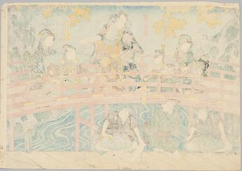 Utagawa Kunisada, 'Actor in the Role of Asakura Togo'.
