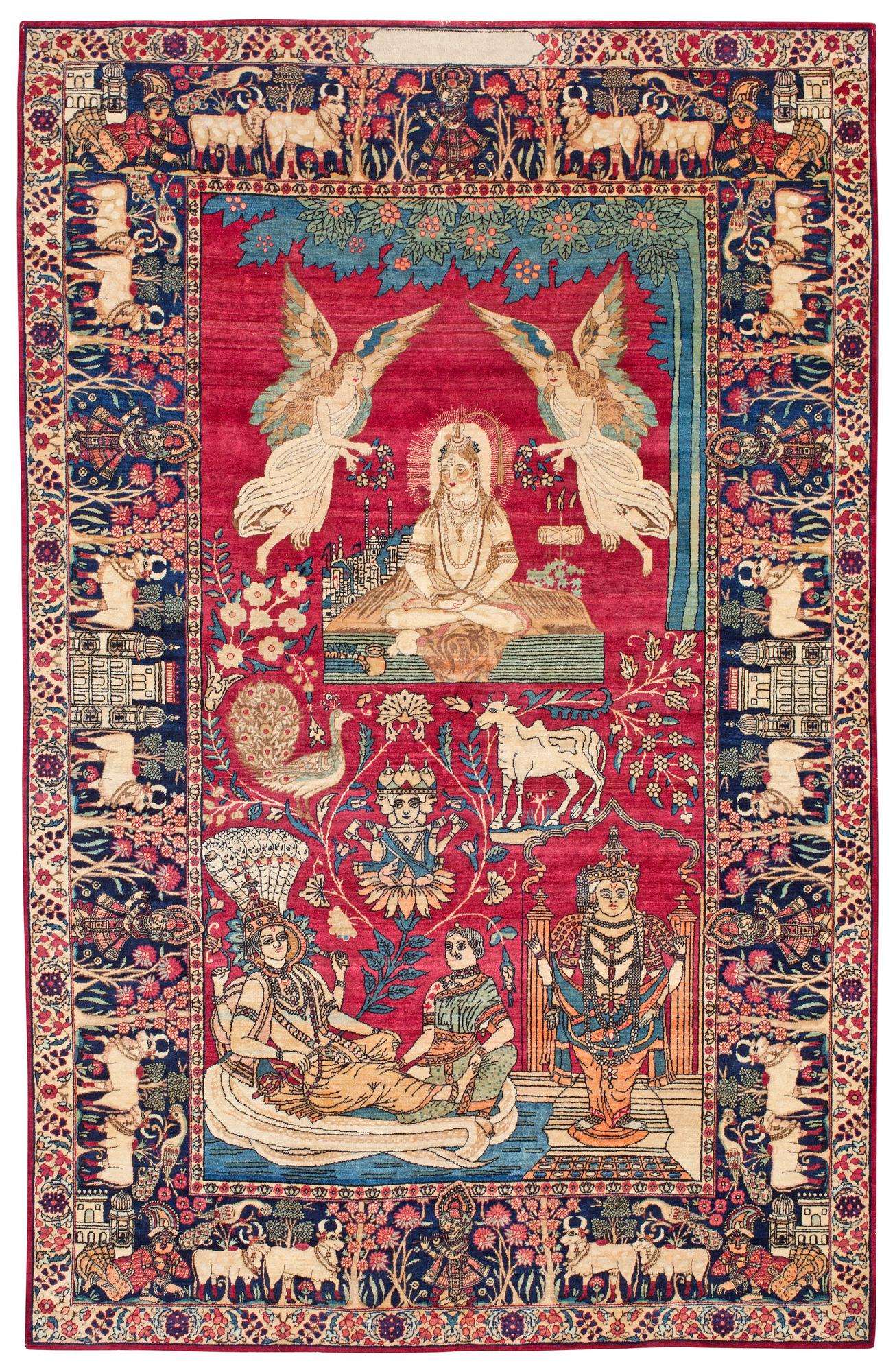 SEMIANTIK KIRMAN LAVER FIGURAL. 222,5 x 143 cm.