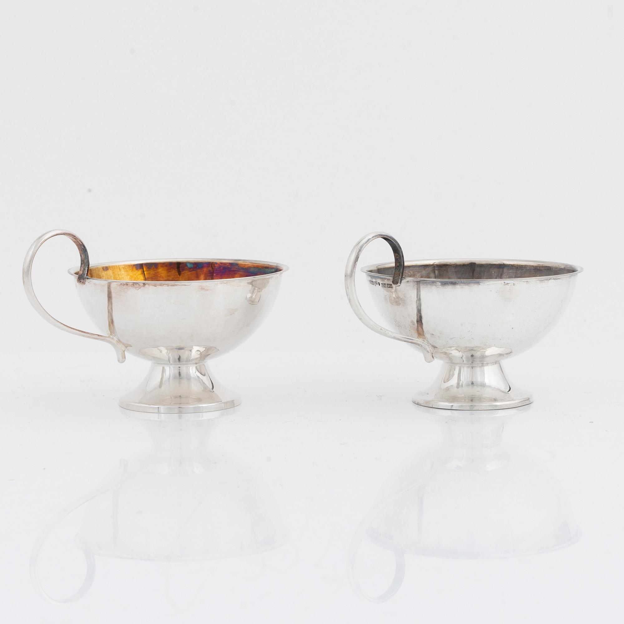 Punchmuggar, 12 st, silver, Cesons, Göteborg 1974 samt 1995.