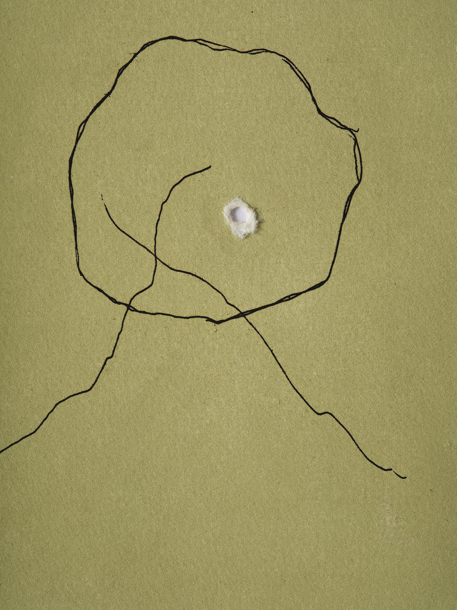 Lucio Fontana, ”Concetto Spaziale” - E-12.