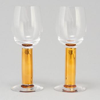 Ten glasses, 'Nobel' by Gunnar Cyrén, Orrefors.