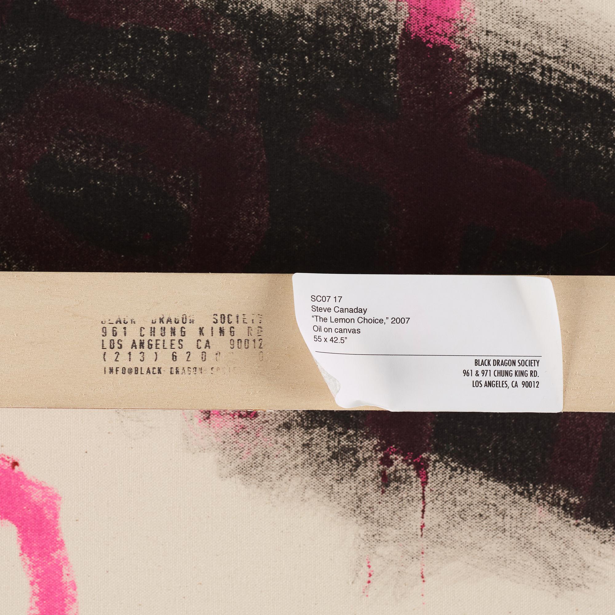 Steve Canaday, oil on canvas signed and dated 2007 verso.