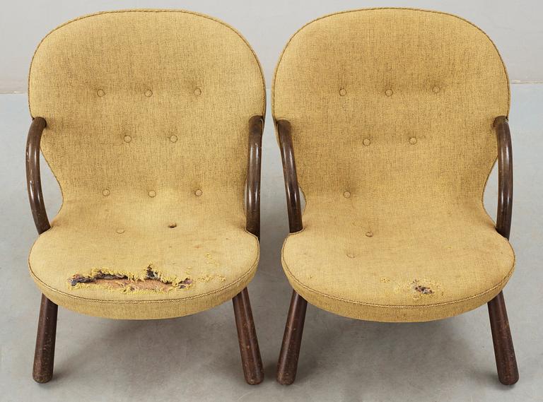 A pair of easy chairs, attributed to Philip Arctander, probably for Vik & Blindheim, Norway 1950's.