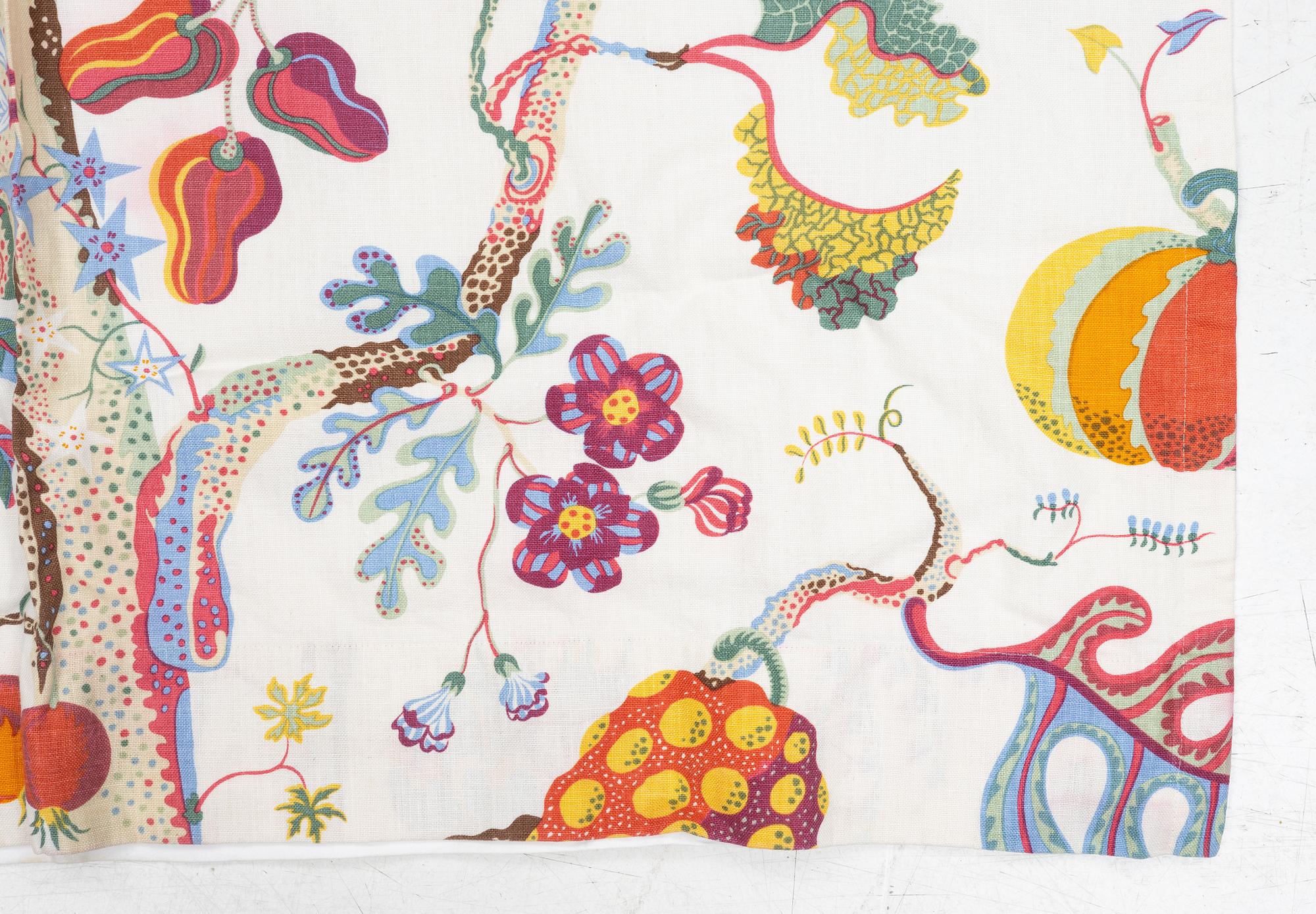 Josef Frank, curtain, "Vegetable Tree", Svenskt Tenn.