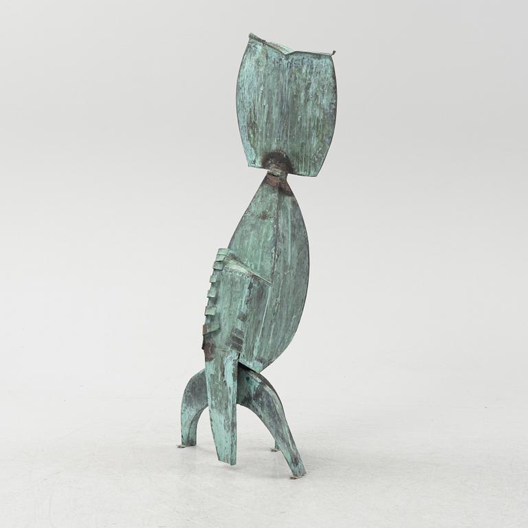 Walter Bengtsson, sculpture, green patinated bronze, signed with monogram WB and dated -58.