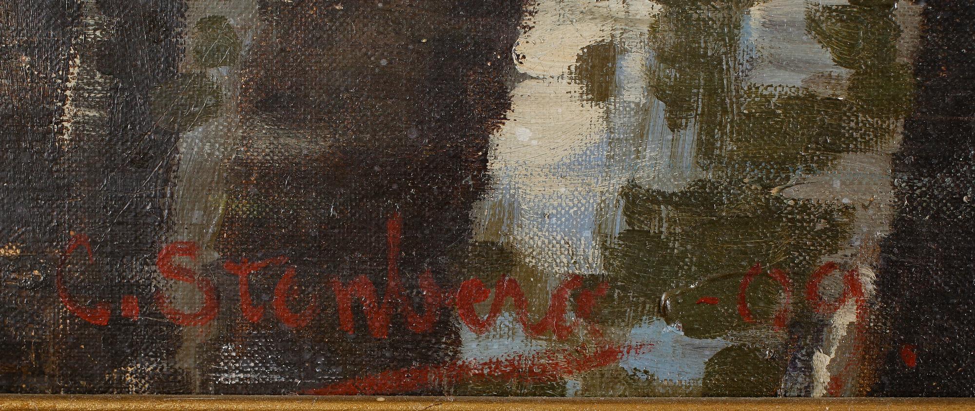 CARL STENBERG, olja på duk, signerad.