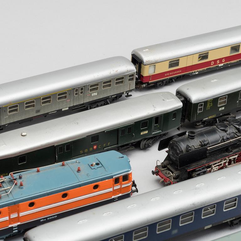 MÄRKLIN, samling lok och vagnar, 1900-talets andra hälft.