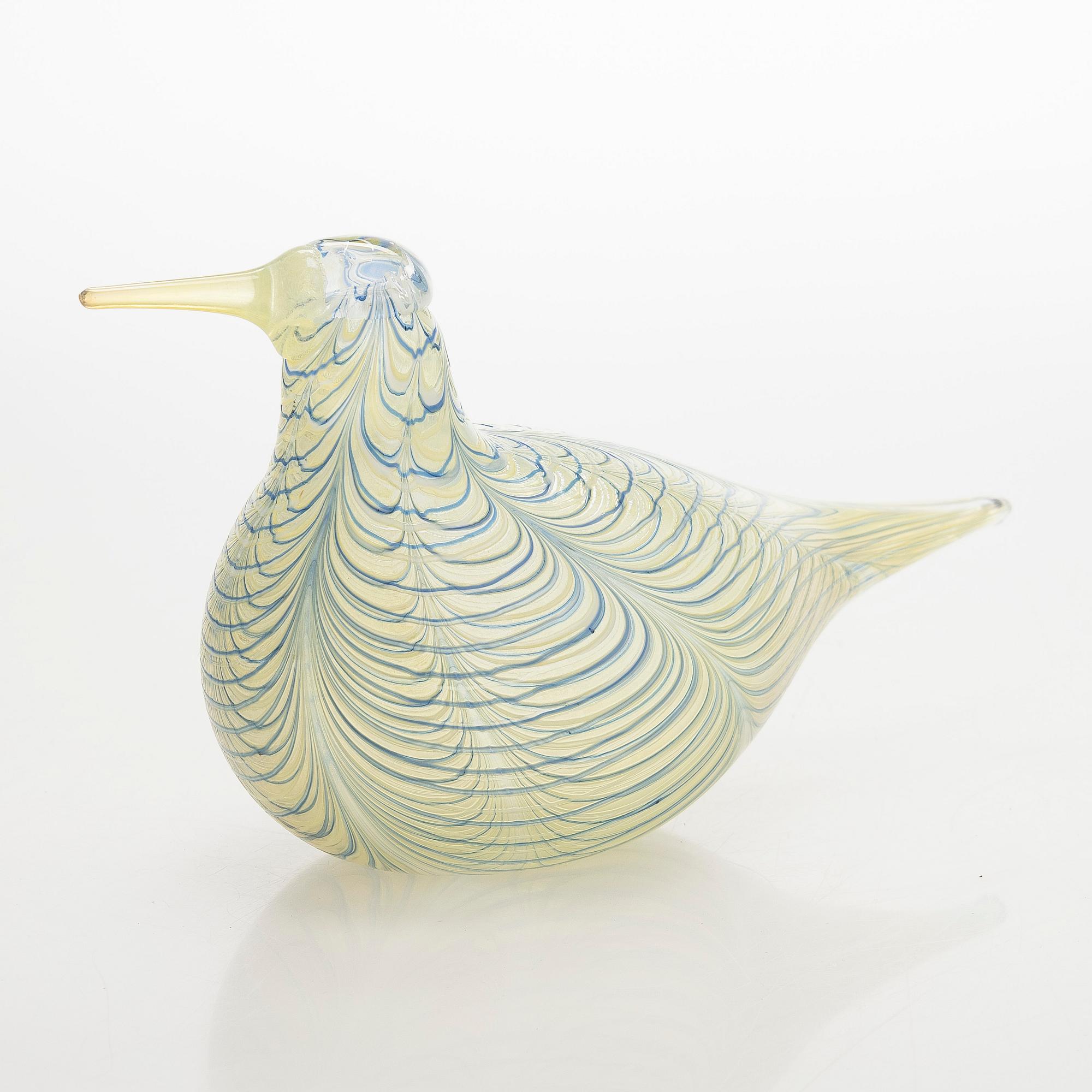 Oiva Toikka, An annual glass bird 'Cloud tern' signed O. Toikka Nuutajärvi 2007.