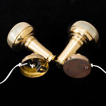 A pair of wall lights from OMI, Denmark, second half of the 20th Century.