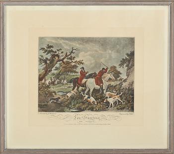 George Morland · GEORGE MORLAND, efter, färggravyr, 1800-tal.