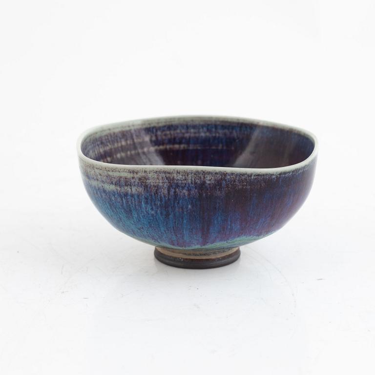 Berndt Friberg, skålar, 2 st, samt miniatyrvaser, 2 st, Gustavsberg Studio.