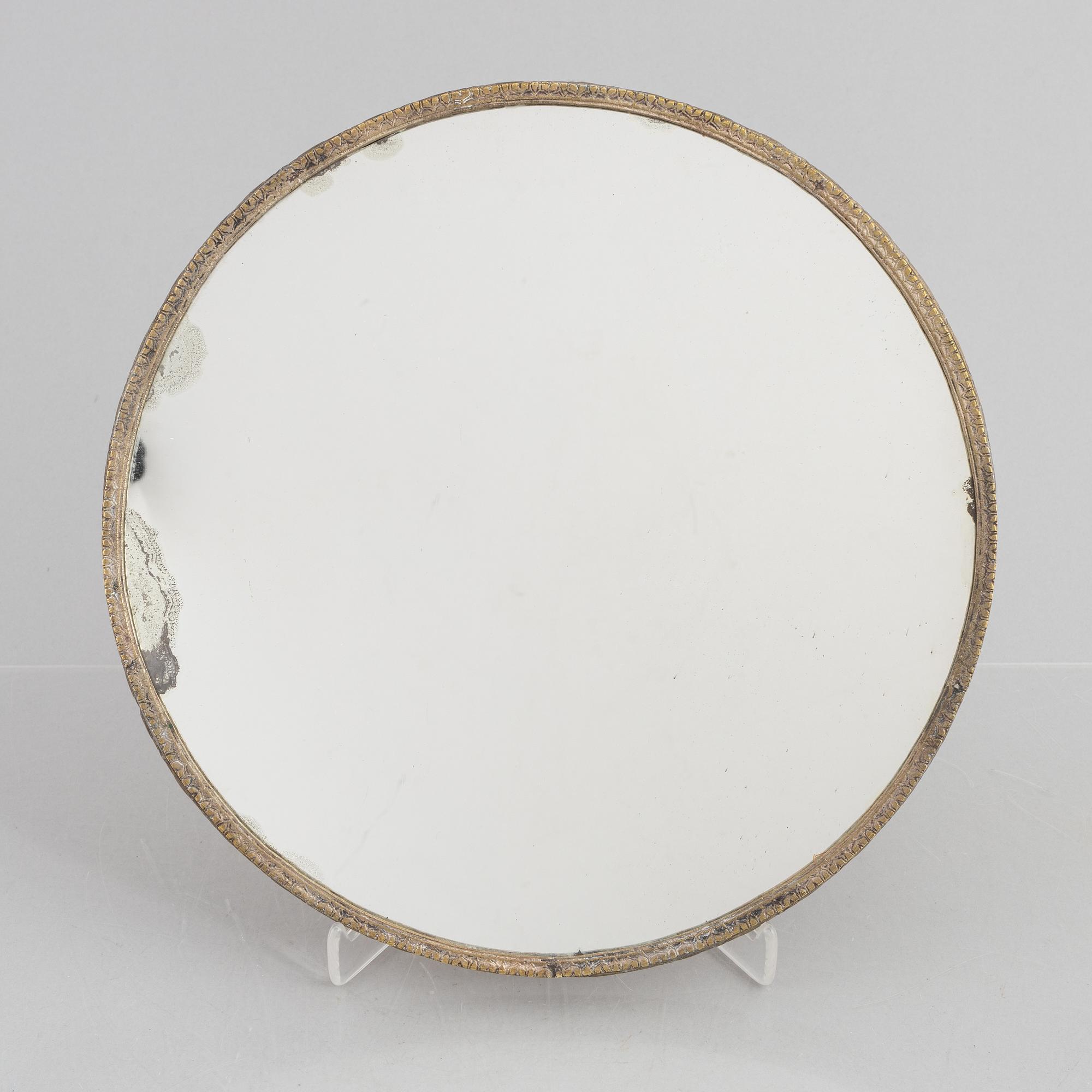 A silverplated copper mirror, first part of the 20th century.