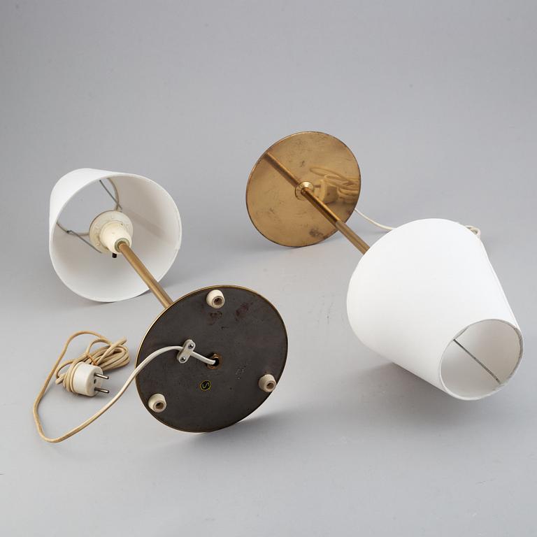 Bordslampor, ett par, Bergboms, modell "B-023", 1900-talets mitt.