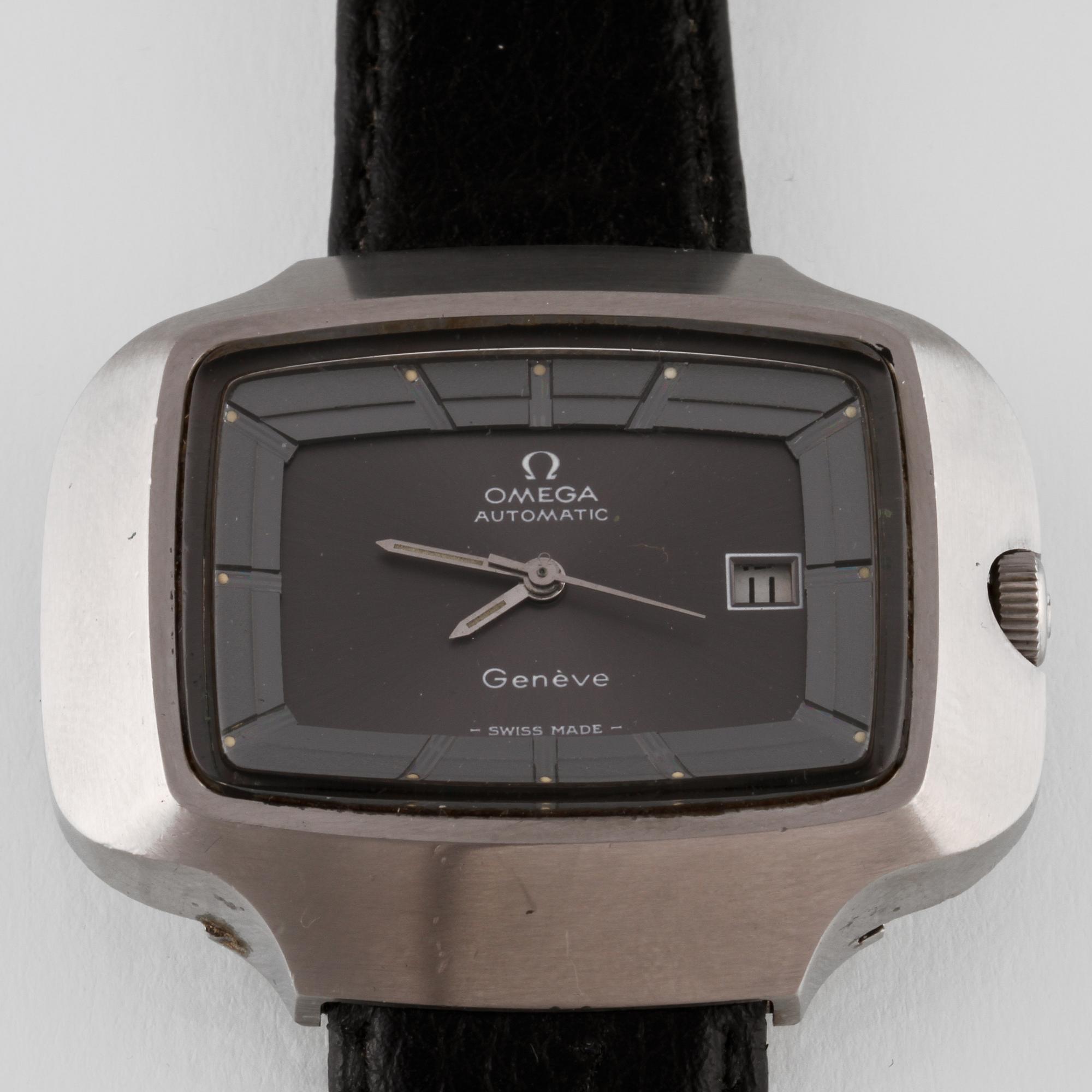 ARMBANDSUR, stål, Omega, "Geneve".