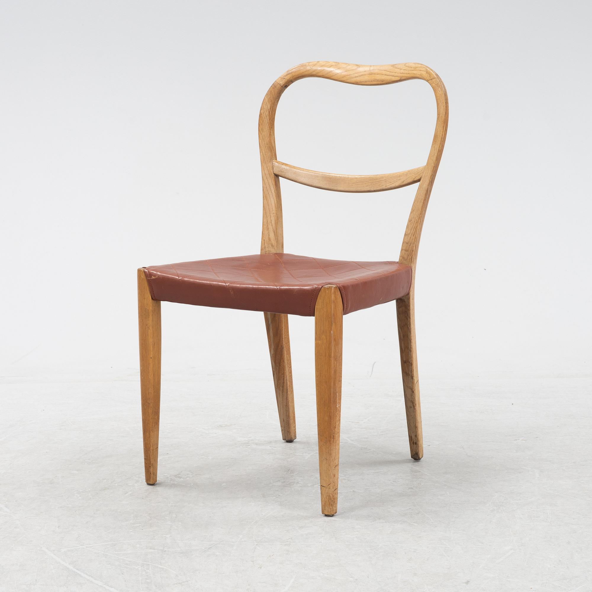 Axel Larsson, a Swedish Modern oak chair, Svenska Möbelfabrikerna Bodafors, 1930's/40's.
