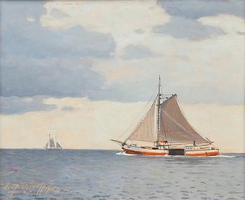 Victor Qvistorff, segelbåt.