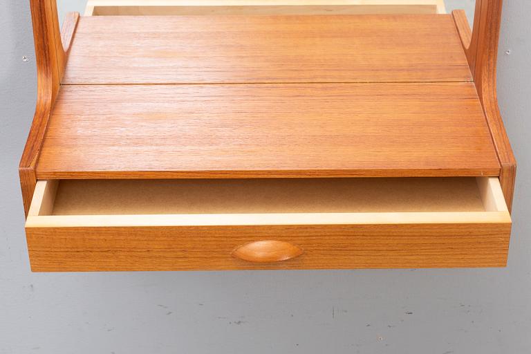 Mirror / Hall furniture, Teak, 1950s-60s.