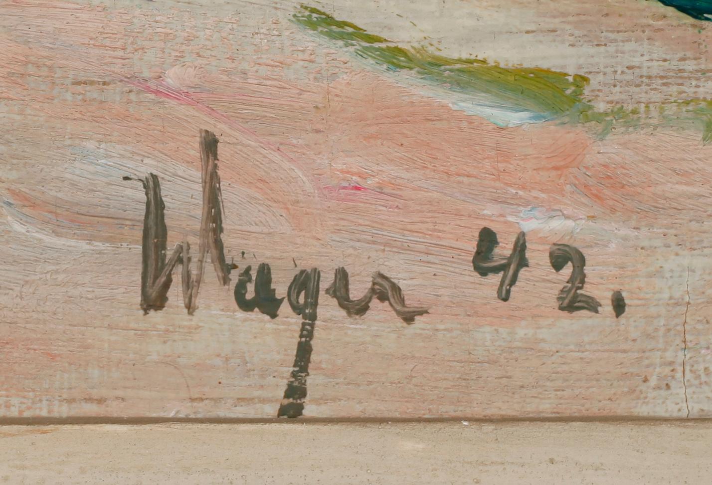 LASSE WAGER, olja på  pannå, signerad och daterad 42.