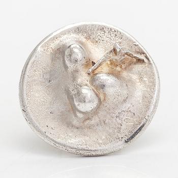 Björn Weckström, a sterling silver ring, "Near the eruption", Lapponia 1971.