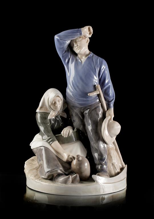 FIGURIN, porslin, Christian Thorsen, Royal Copenhagen.