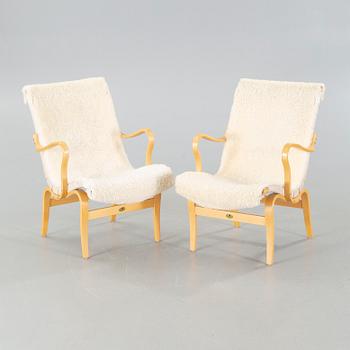 A pair of "Eva" chairs by Bruno Mathsson for Dux, second half of the 20th century.