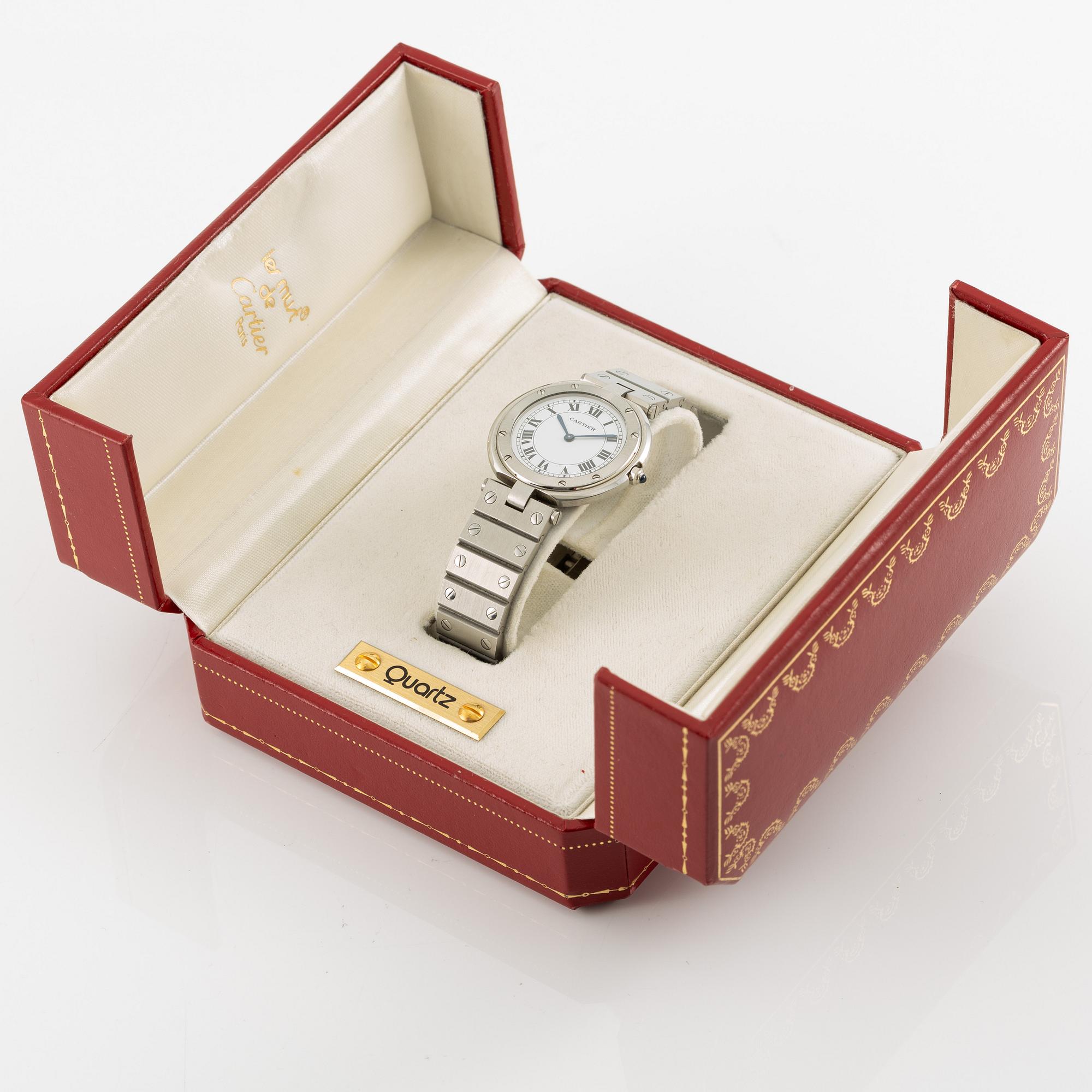 Cartier, Santos VLC, wristwatch, 32.5 mm.